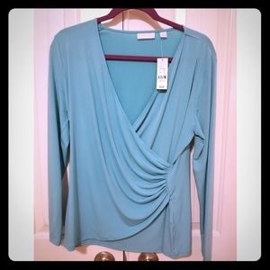 NY&C Wrap long sleeve top